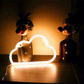 Bright Neon Cloud PVC Table Lamp