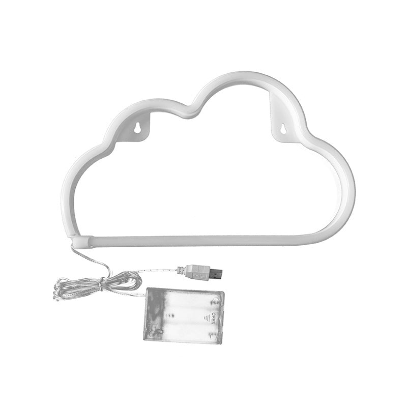 Bright Neon Cloud PVC Table Lamp