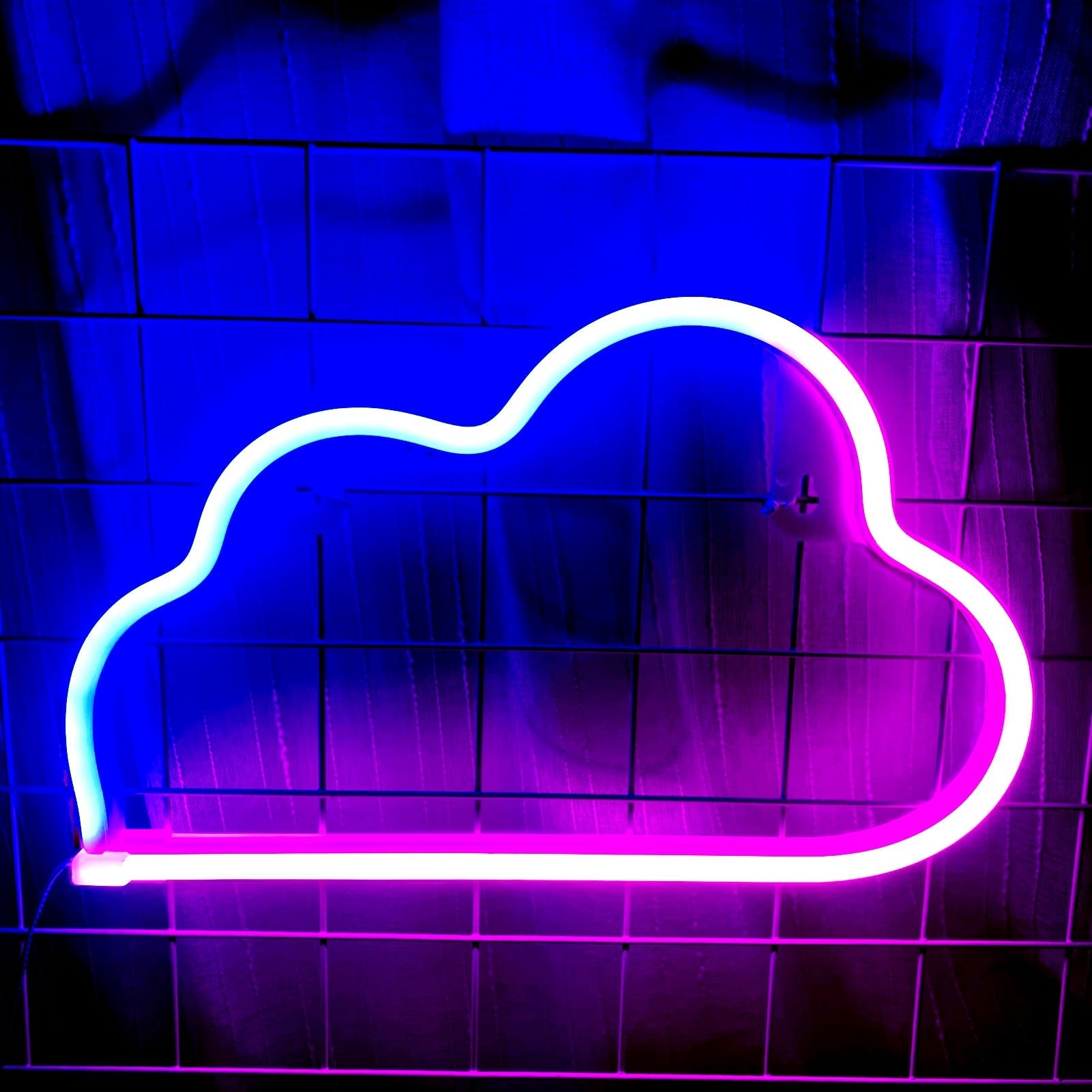 Bright Neon Cloud PVC Table Lamp