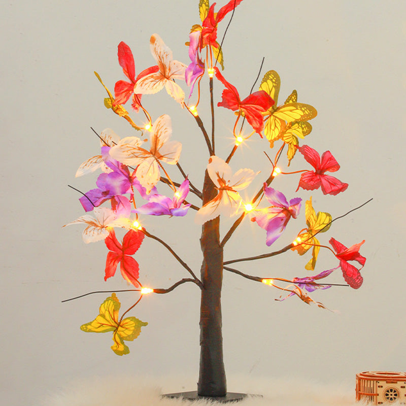 Simulation Butterfly Tree Shape Table Lamp