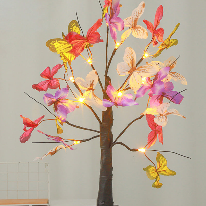 Simulation Butterfly Tree Shape Table Lamp