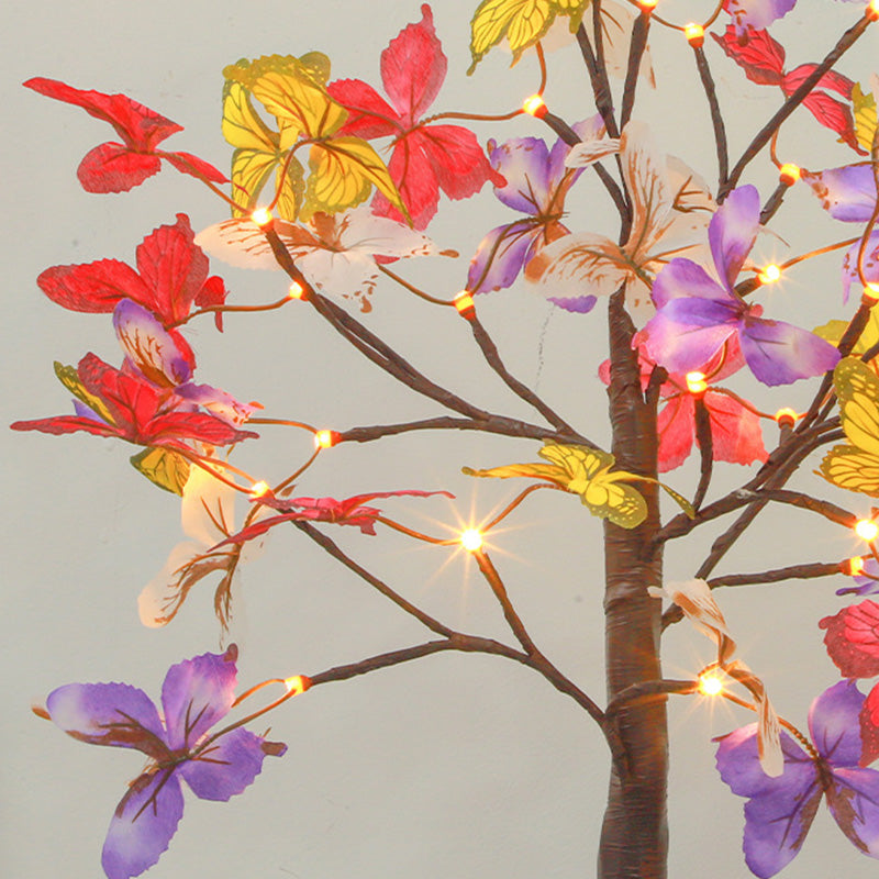 Simulation Butterfly Tree Shape Table Lamp