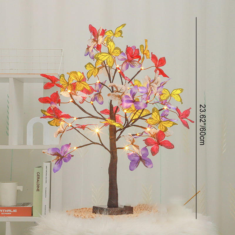 Simulation Butterfly Tree Shape Table Lamp