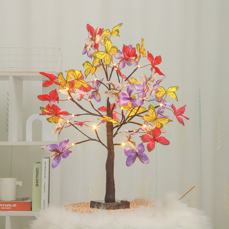 Simulation Butterfly Tree Shape Table Lamp