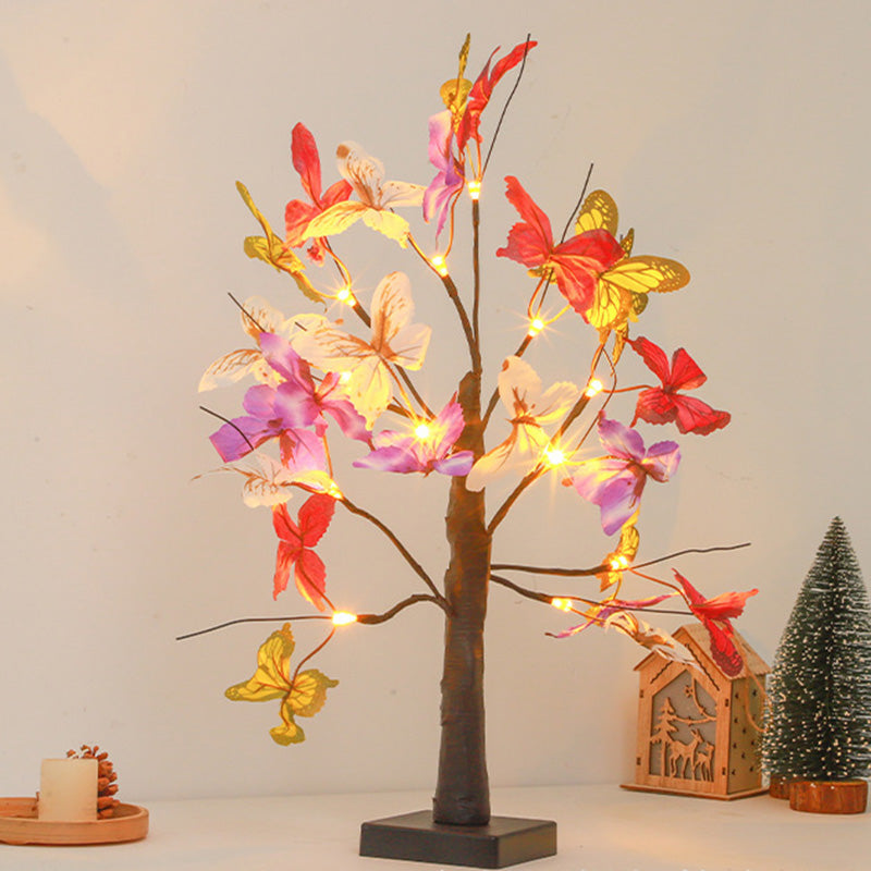 Simulation Butterfly Tree Shape Table Lamp