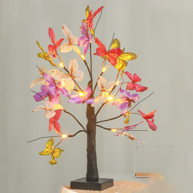 Simulation Butterfly Tree Shape Table Lamp