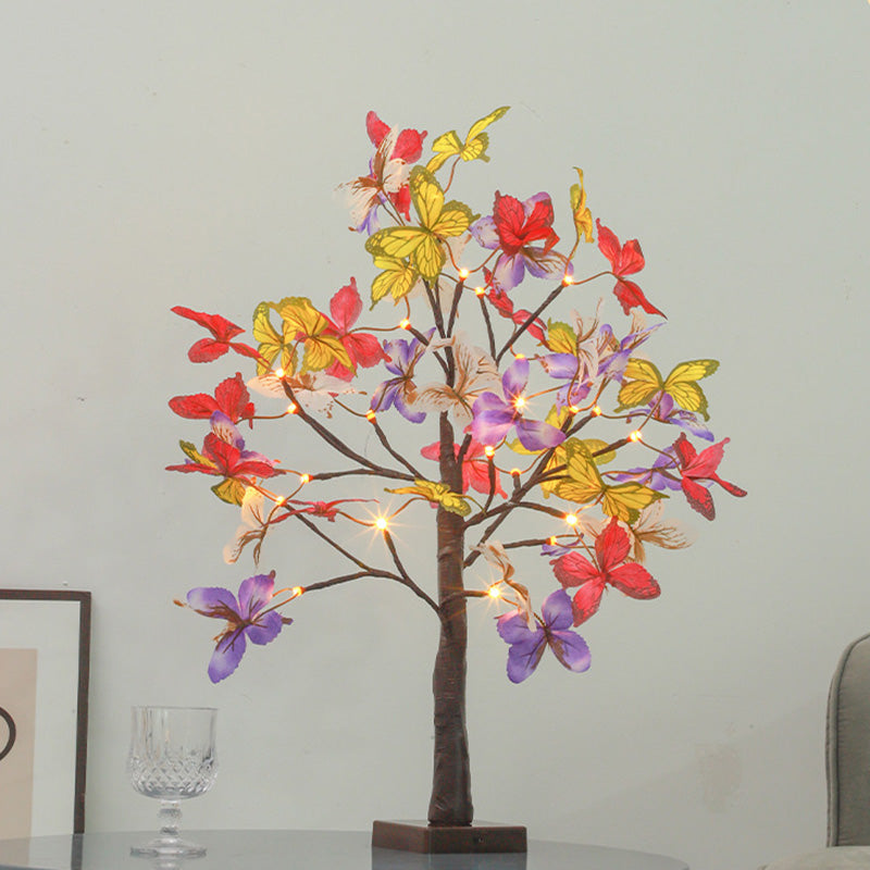 Simulation Butterfly Tree Shape Table Lamp