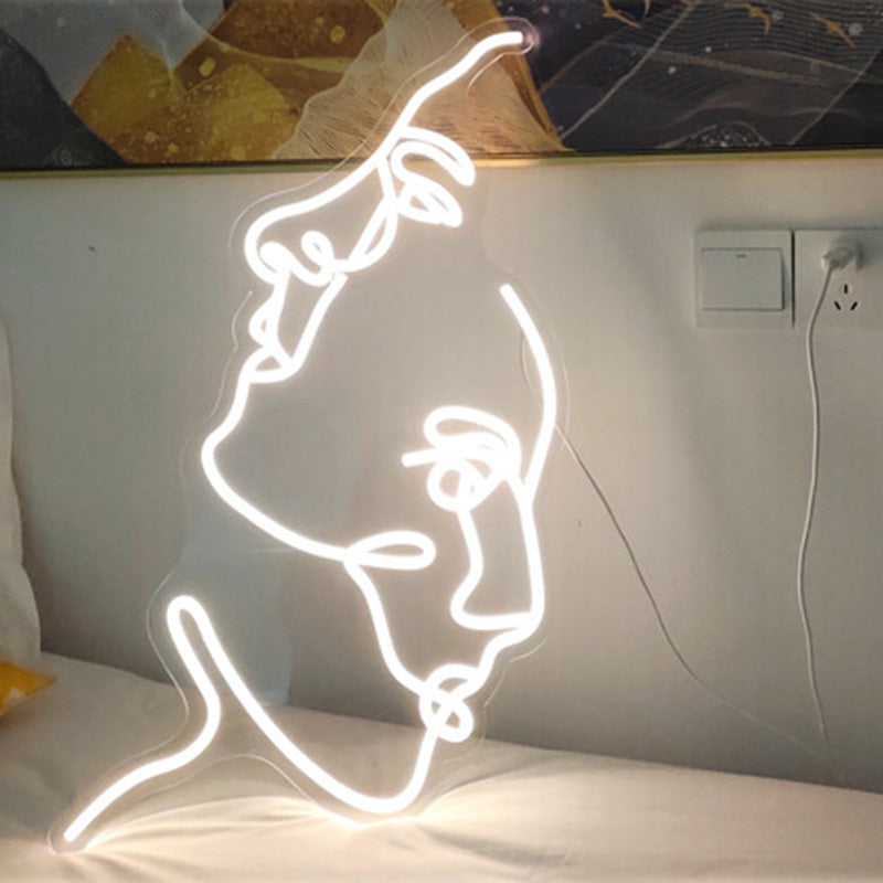 Acrylic Two Face Neon Table Lamp
