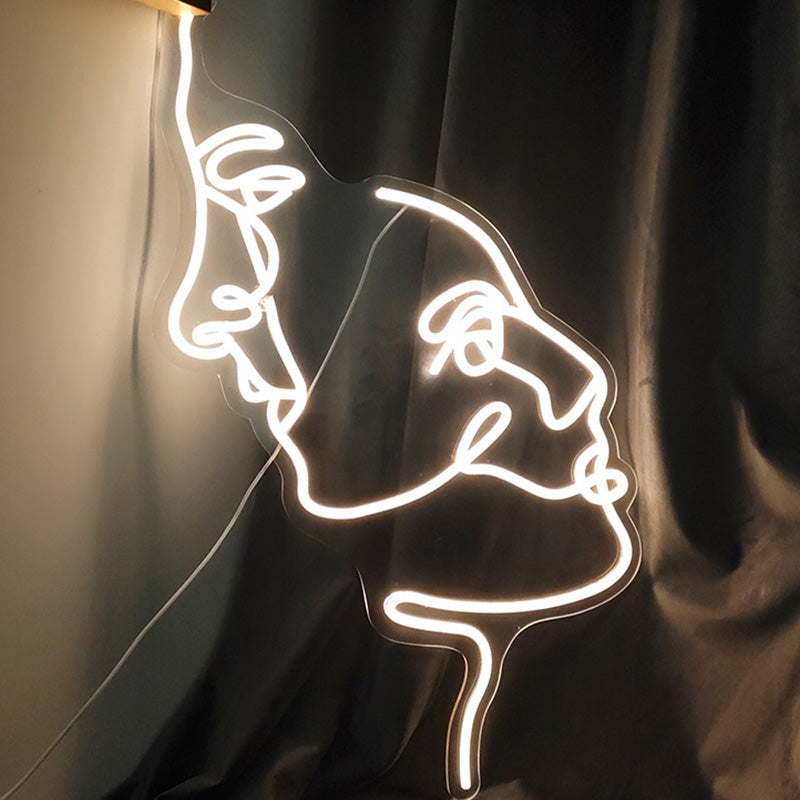 Acrylic Two Face Neon Table Lamp