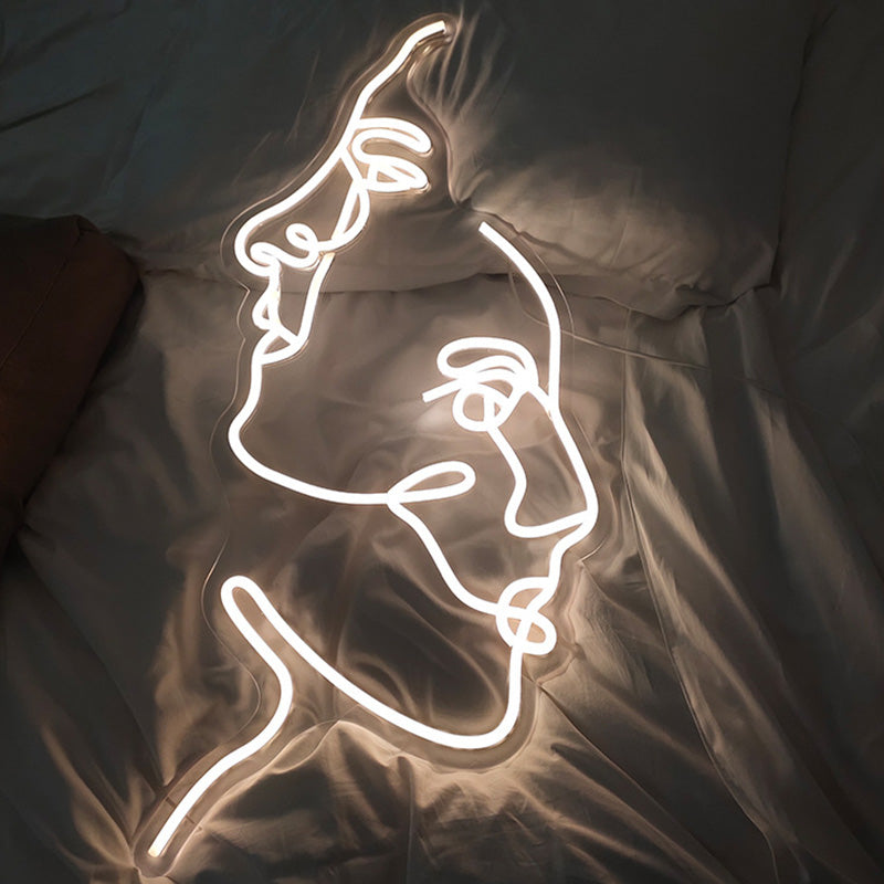 Acrylic Two Face Neon Table Lamp