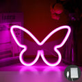 Butterfly Neon Bedroom Table Lamp