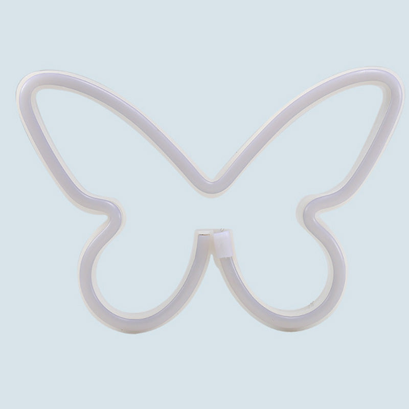 Butterfly Neon Bedroom Table Lamp
