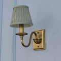 Full Copper Pleated Fabric Wall Lamp