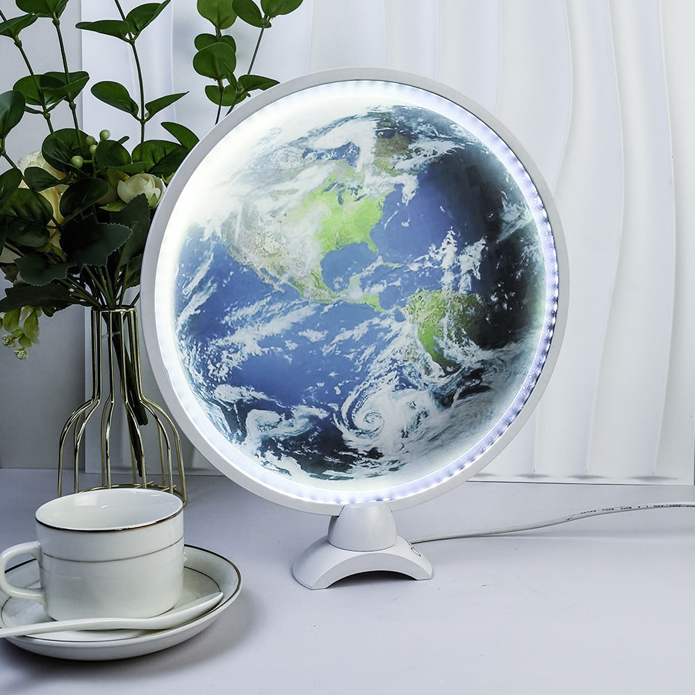 Globe Aluminum Acrylic Bedroom Table Lamp