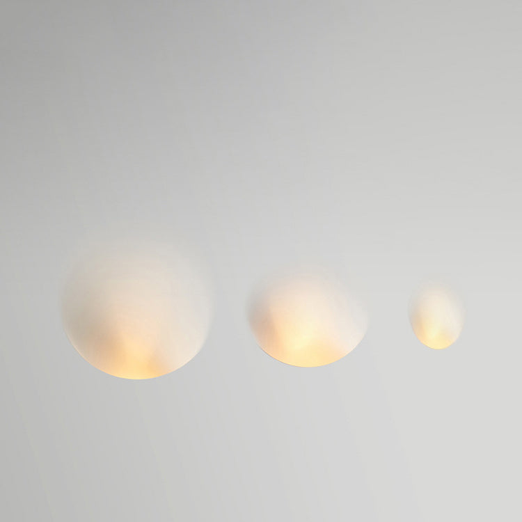 Recessed Plaster Round Living Wall Lamp