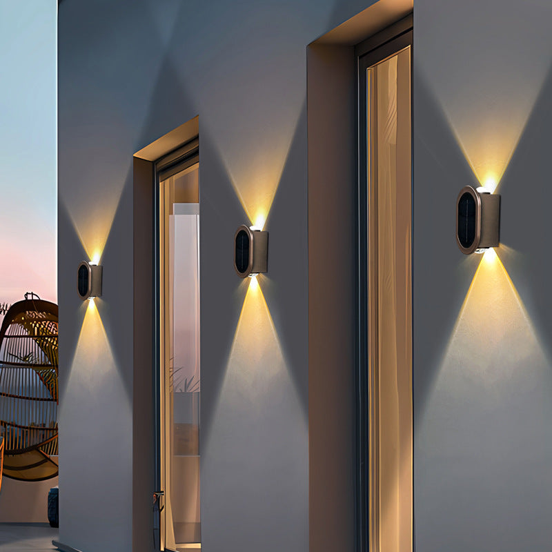 Plastic Oval Up Down Outdoor Light