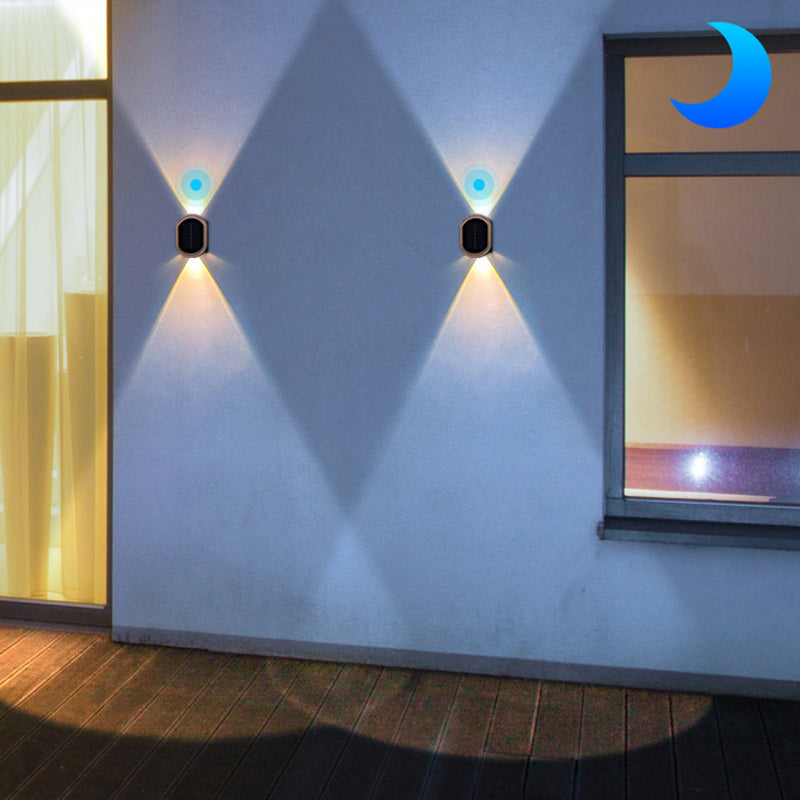 Plastic Oval Up Down Outdoor Light