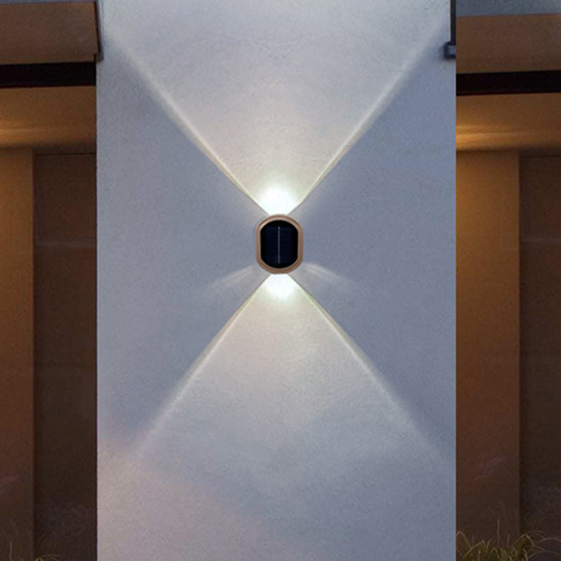 Plastic Oval Up Down Outdoor Light