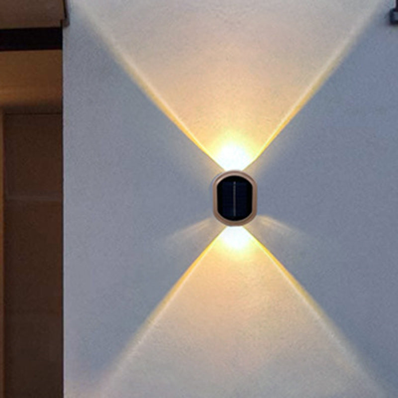 Plastic Oval Up Down Outdoor Light