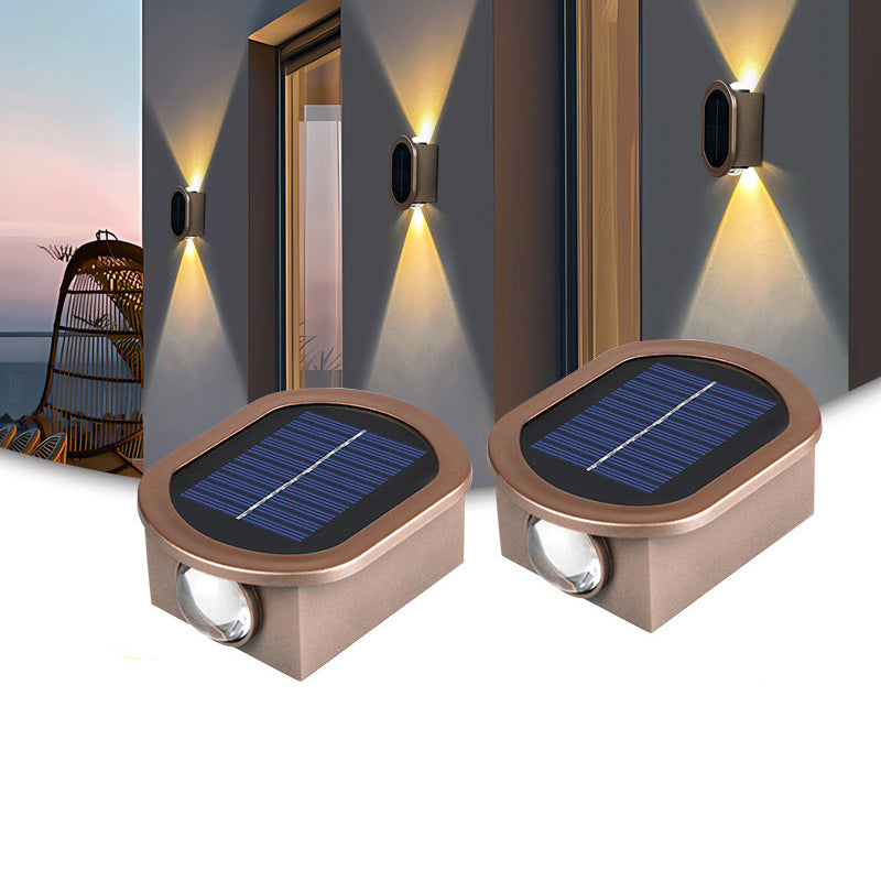 Plastic Oval Up Down Outdoor Light