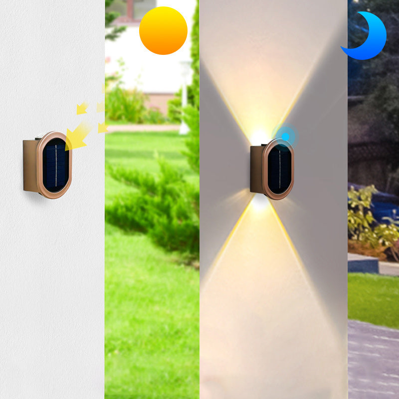 Plastic Oval Up Down Outdoor Light