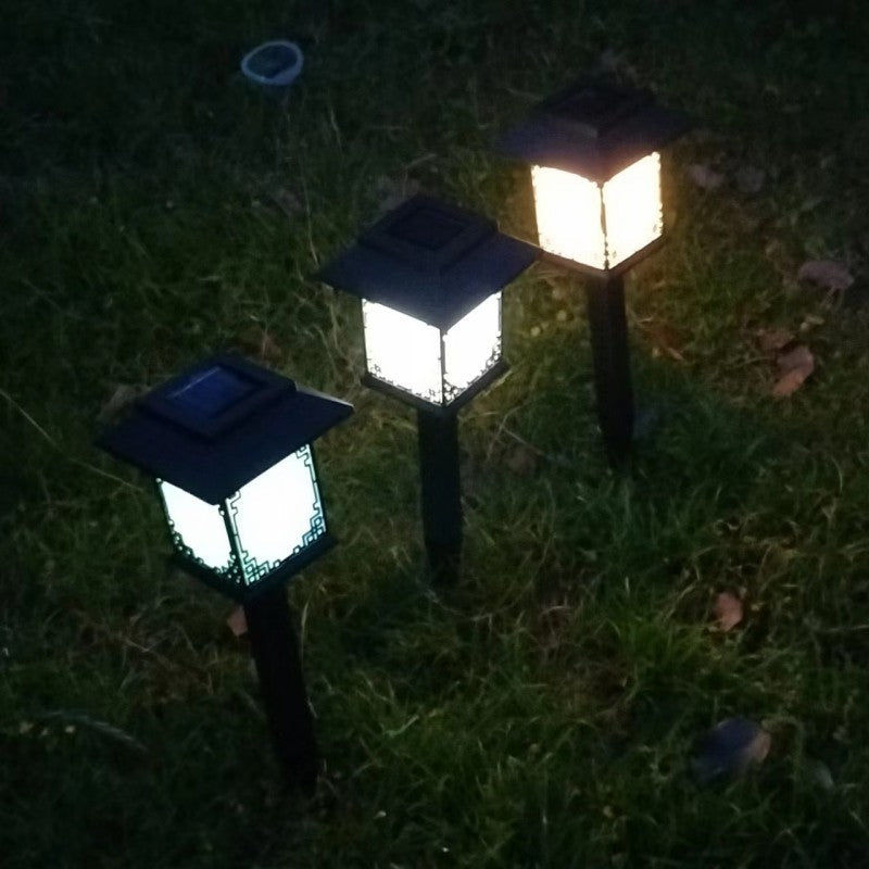 Plastic Square Waterproof Solar Outdoor Light