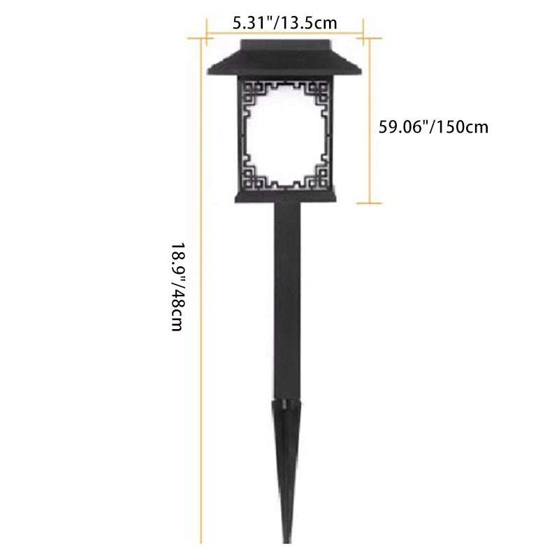 Plastic Square Waterproof Solar Outdoor Light