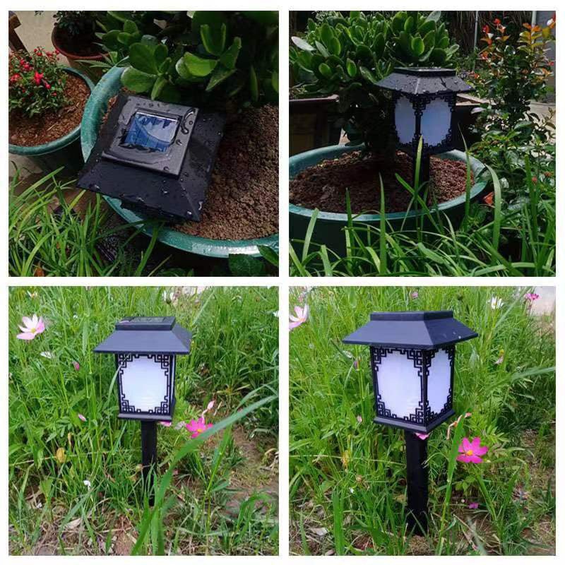 Plastic Square Waterproof Solar Outdoor Light