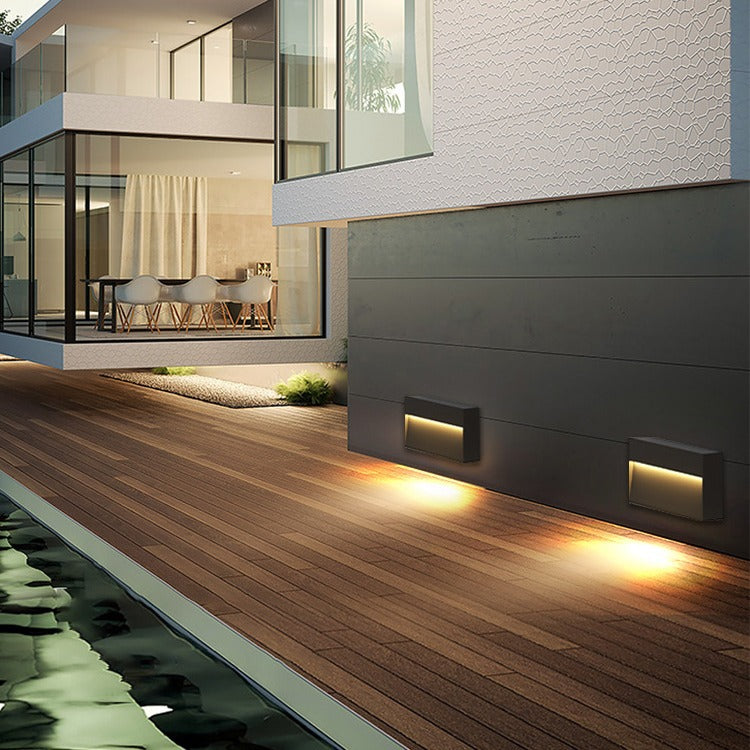 Aluminum Acrylic Square Patio Outdoor Light
