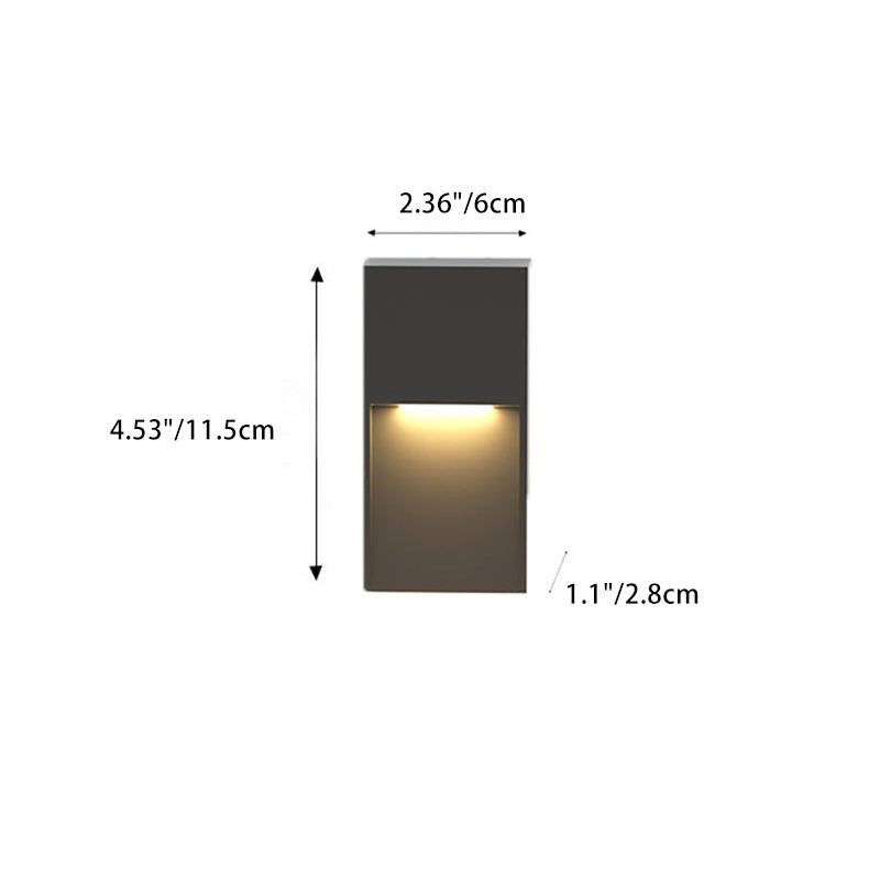 Aluminum Acrylic Square Patio Outdoor Light