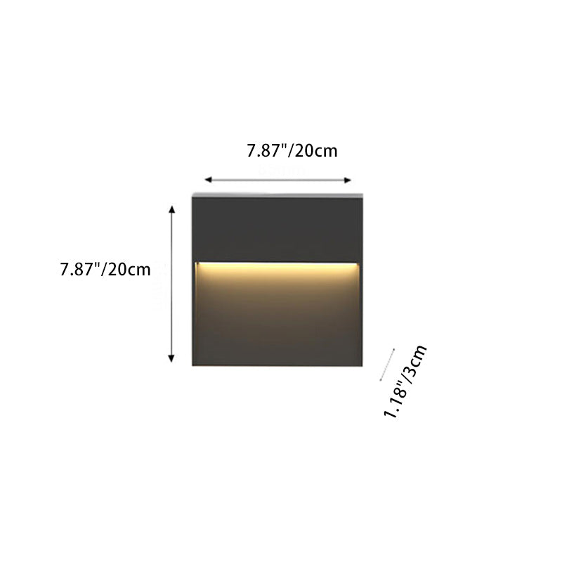 Aluminum Acrylic Square Patio Outdoor Light
