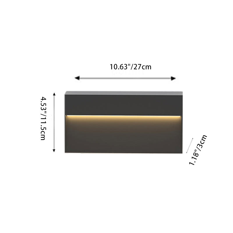 Aluminum Acrylic Square Patio Outdoor Light