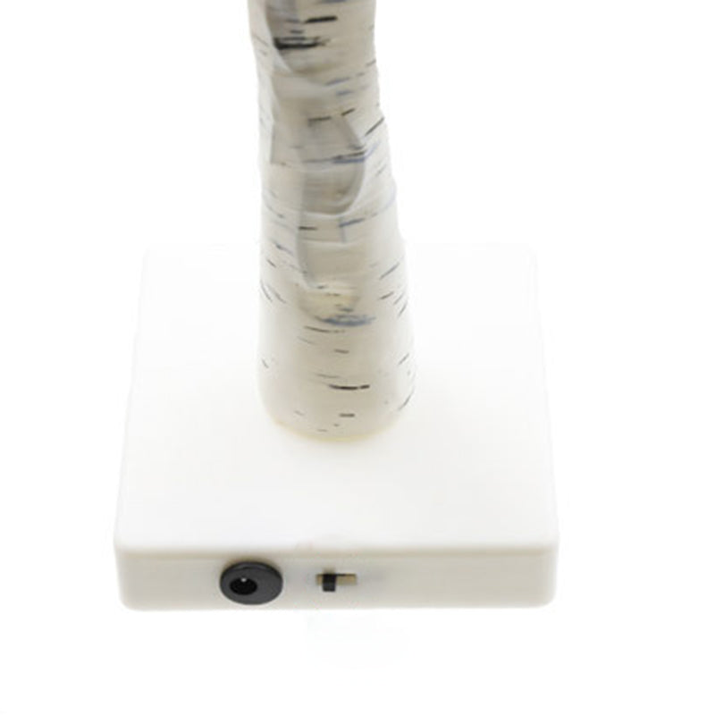 Plastic Fabric Artificial Birch Table Lamp