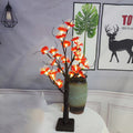 Plastic Fabric Artificial Rose Table Lamp