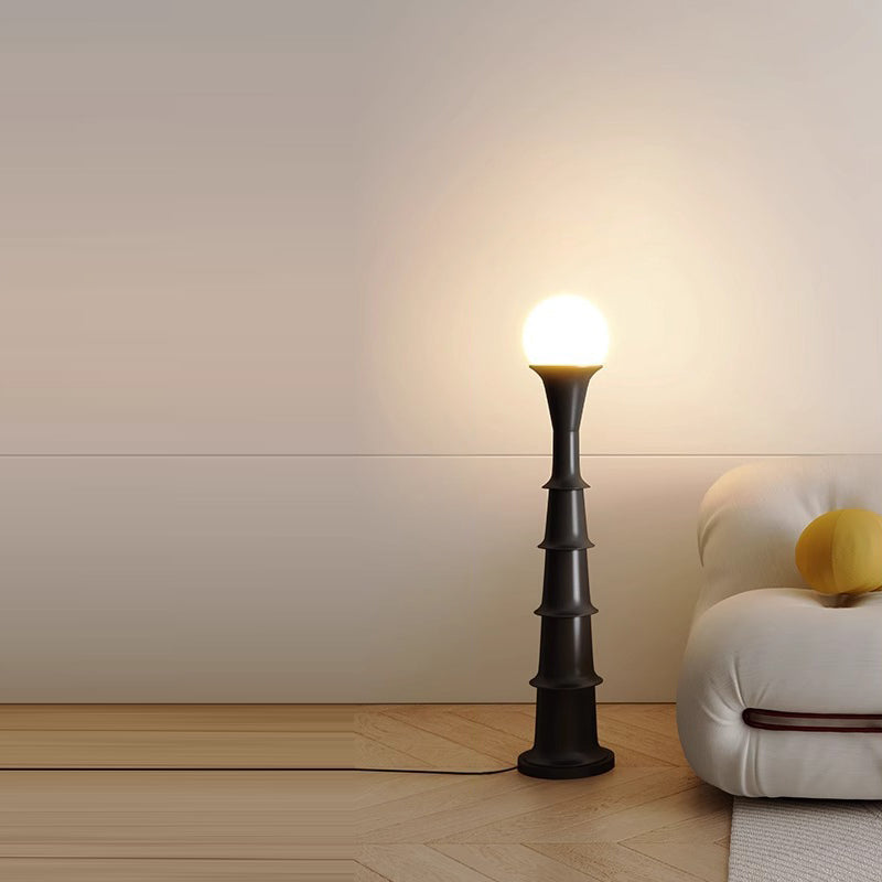PE Round Ball Iron Floor Lamp