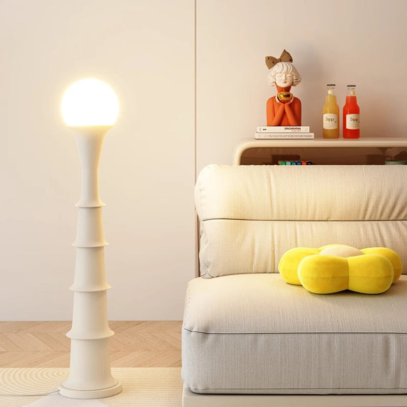 PE Round Ball Iron Floor Lamp