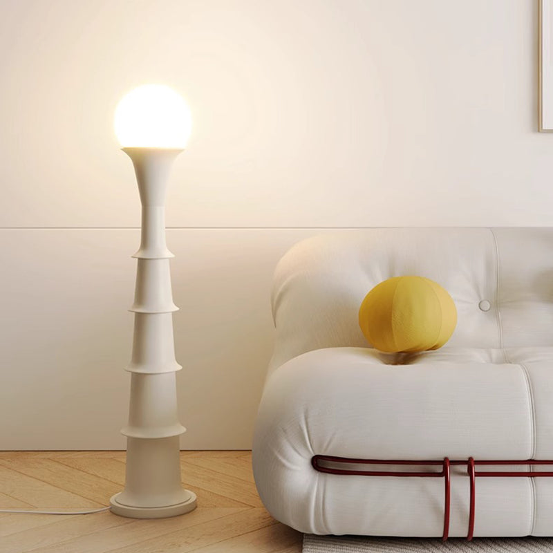 PE Round Ball Iron Floor Lamp