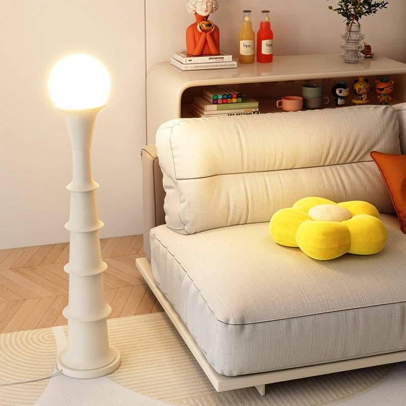 PE Round Ball Iron Floor Lamp