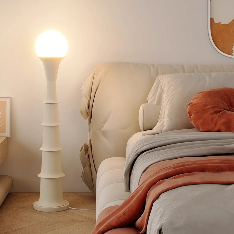 PE Round Ball Iron Floor Lamp