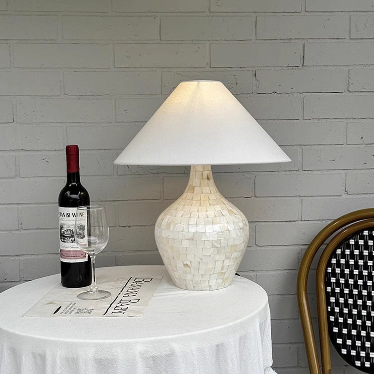 Fabric Shell Decoration Bedroom Table Lamp