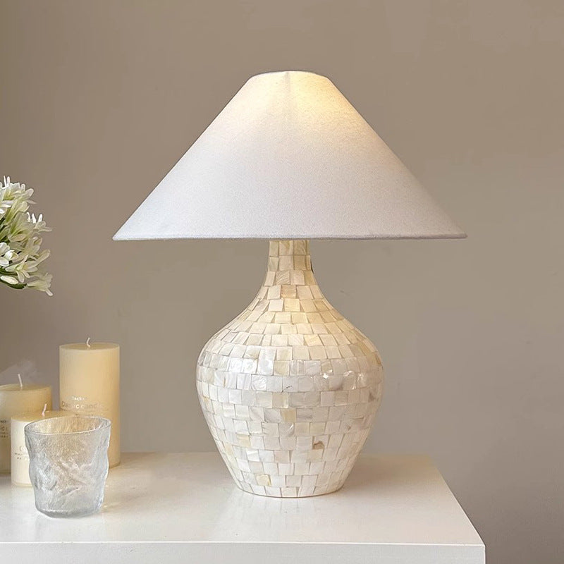 Fabric Shell Decoration Bedroom Table Lamp