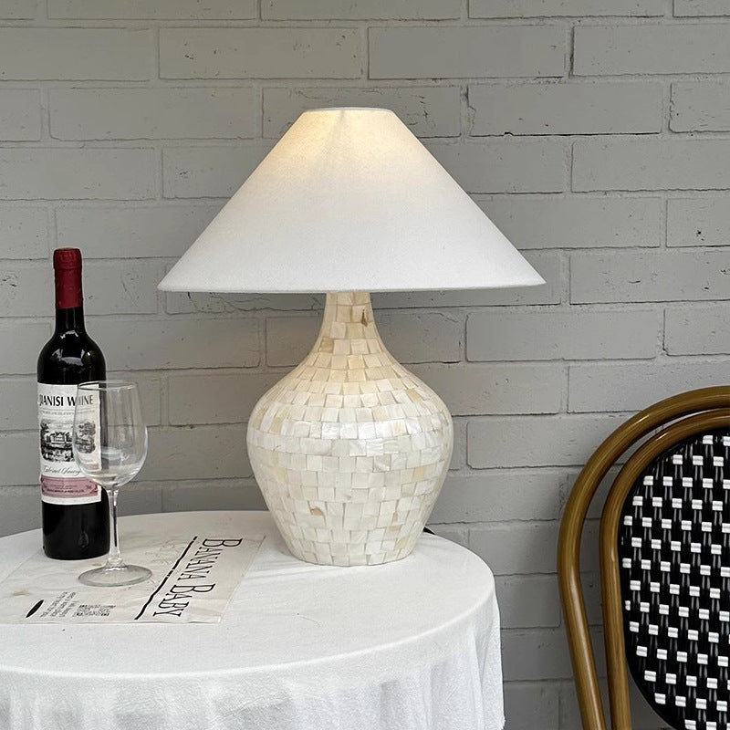 Fabric Shell Decoration Bedroom Table Lamp