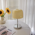 Stainless Steel Glass Round Table Lamp