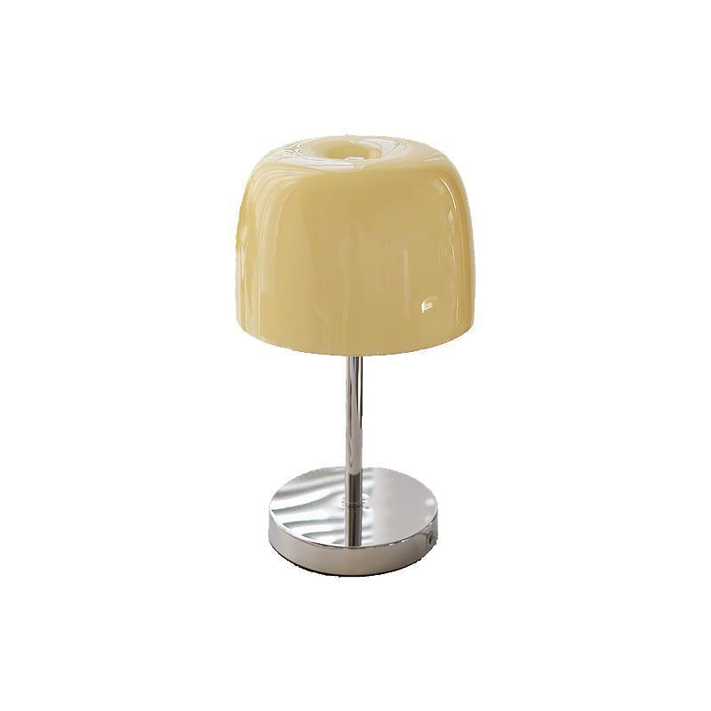 Stainless Steel Glass Round Table Lamp