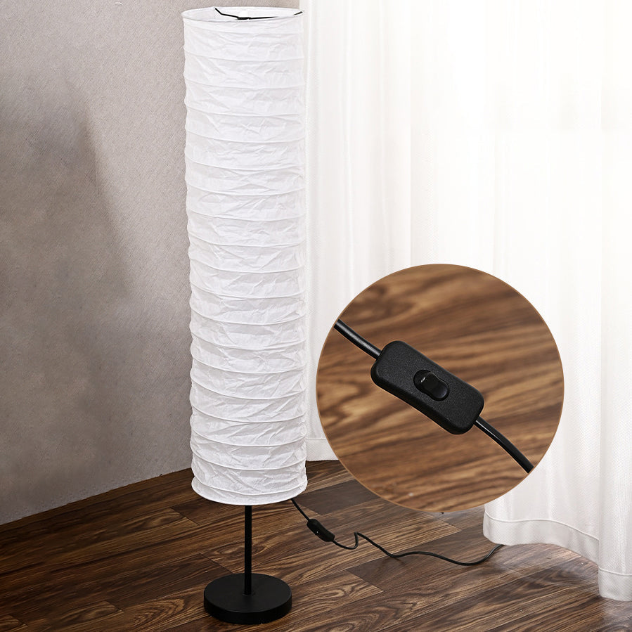 Pleated Paper Column Home Floor Lamp