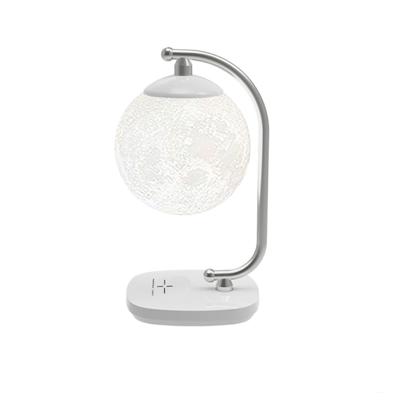 Moon Imitation Wood Table Lamp