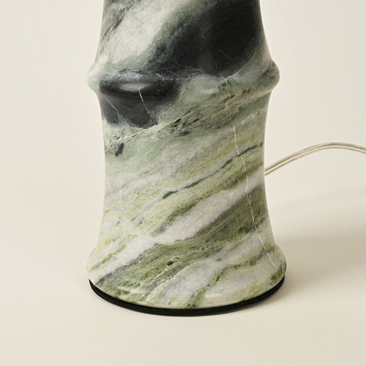 Fabric Marble Imitation Bamboo Table Lamp