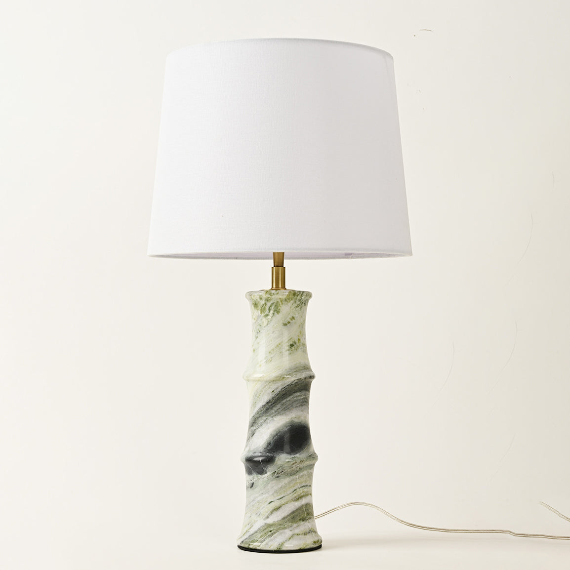 Fabric Marble Imitation Bamboo Table Lamp