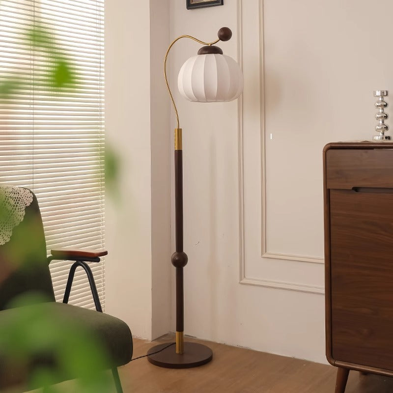 Silk Round Floor Lamp