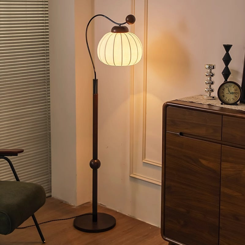 Silk Round Floor Lamp